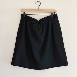 J.Crew Classic Black Above the Knee Black Wool Mini Skirt